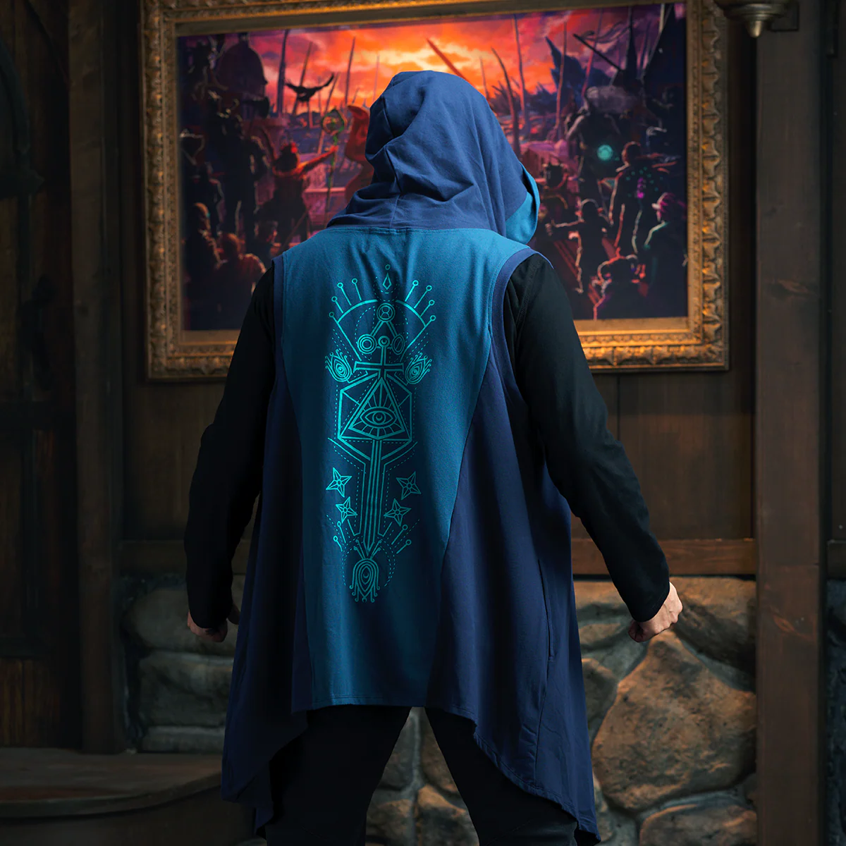 Beauty of Exandria: In Motion - Beauregard Lionett Sleeveless Hooded Cardigan - Image 5