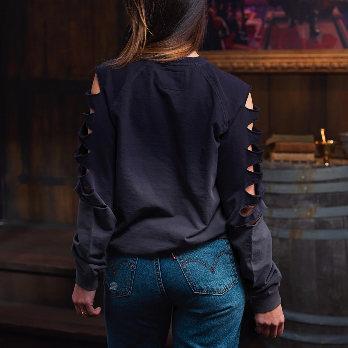 Beauty of Exandria: Creation - Yasha Nydoorin Slash Sleeve Crewneck Sweatshirt - Image 5