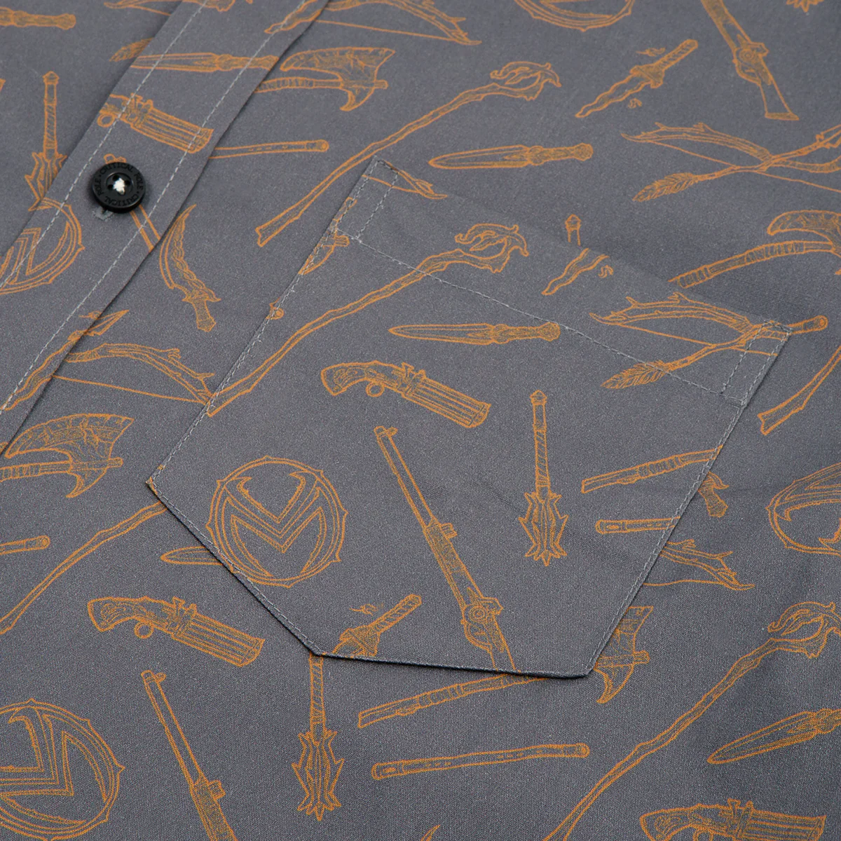 Vox Machina Weapons Button Down Short Sleeve Shirt - Image 8